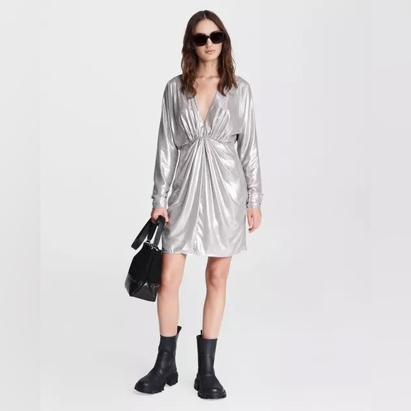 Rag & Bone Eloise Metallic Mini Dress - Picture 4 of 17